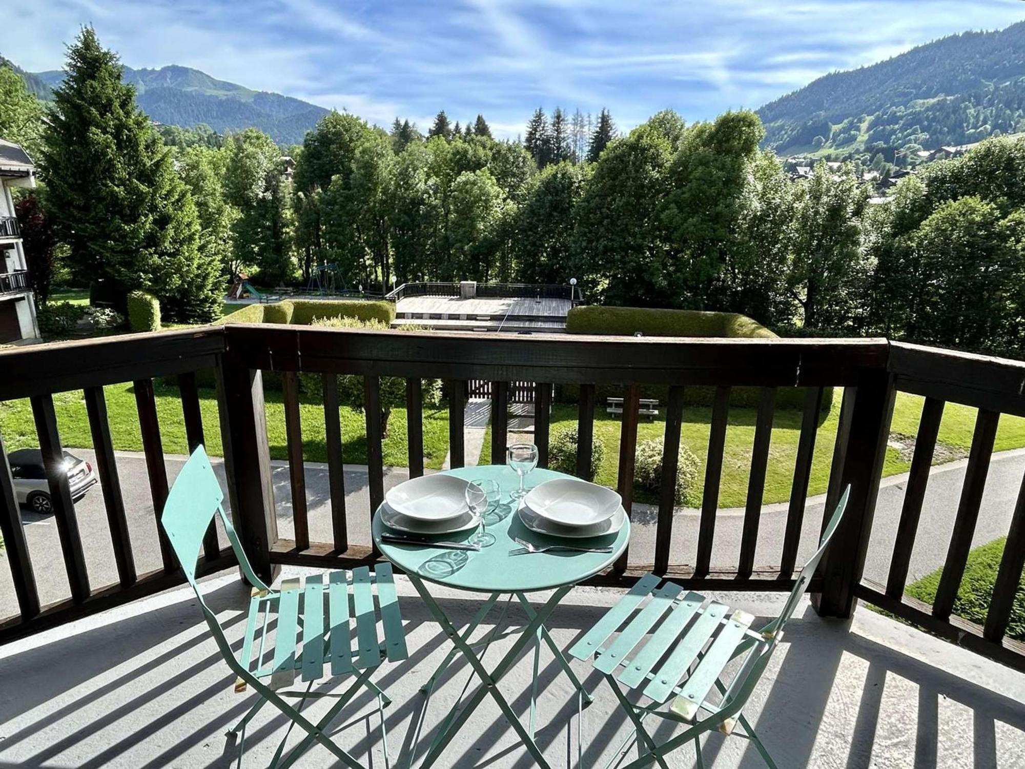 Studio Avec Piscine Chauffee, Tennis & Balcon - 4 Couchages A Megeve - Fr-1-597-14 Eksteriør bilde